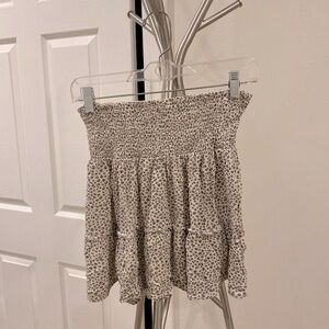 Cheetah print flowy mini skirt